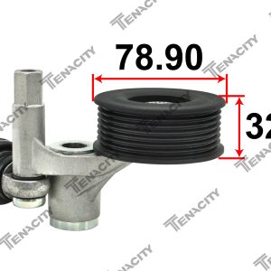 Tensioner Pulley, V-belt, Hydraulic , ACCORD
