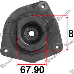 Strut mount, Front LH,ROGUE